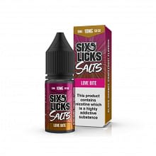 Six Licks Salts – Love Bite – 10mg (Nic Salt) (10ml)