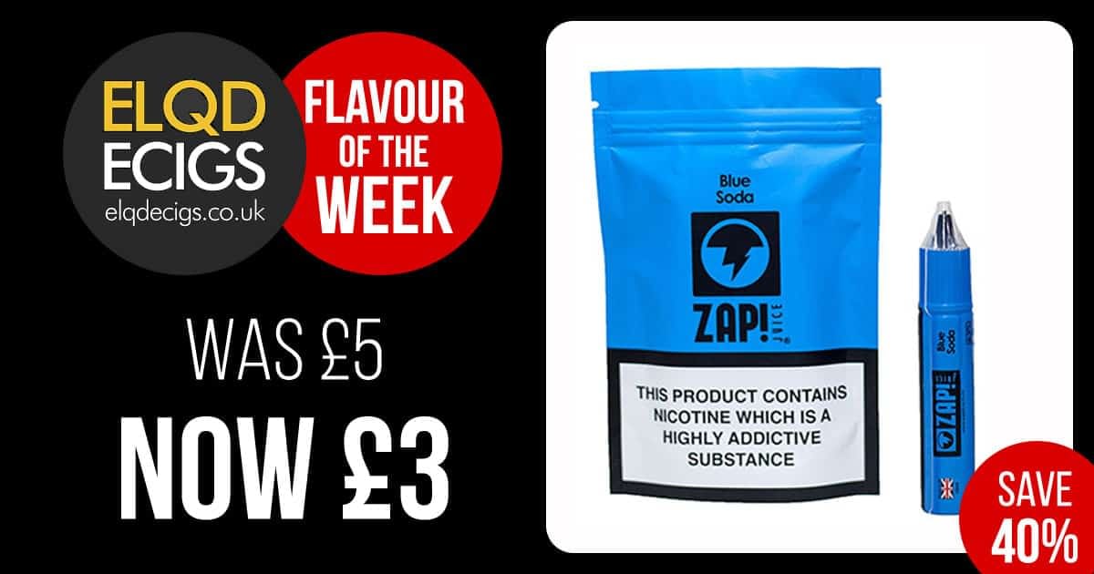 Read more about the article Flavour Of The Week: 40% OFF ZAP! – Blue Soda